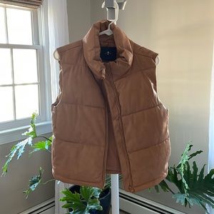 Faux Leather Vest